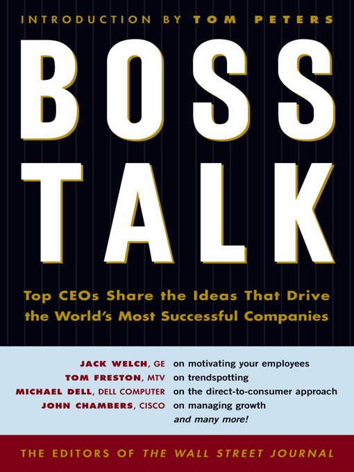 Title details for Boss Talk by Wall Street Journal - Available